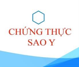 Sao y chứng thực giấy tờ, tài liệu