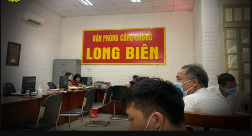 Trụ sở của văn phòng công chứng Long Biên
